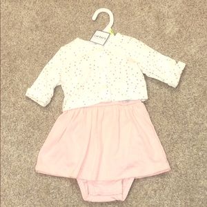 NWT Carter’s Bodysuit Dress with Sweater
